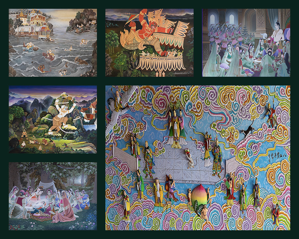 Thai Art Collage