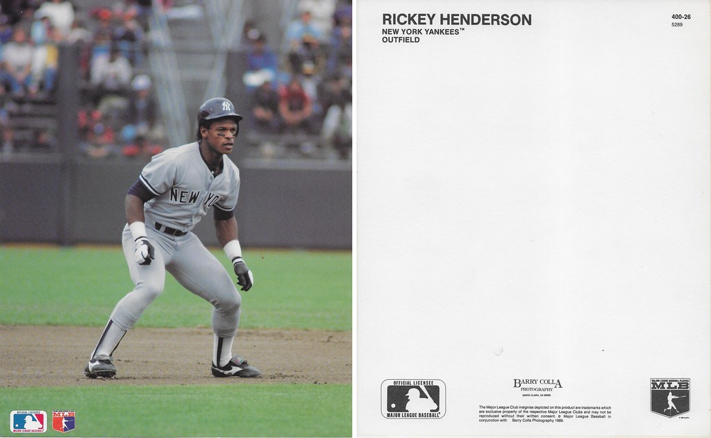 1989 Barry Colla 8x10 - Henderson, Rickey 5289
