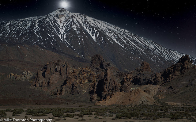Mount Teide under Moonlight 2318_