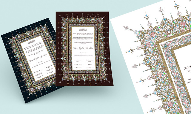 Islamic Marriage Certificate, Nikah Nama