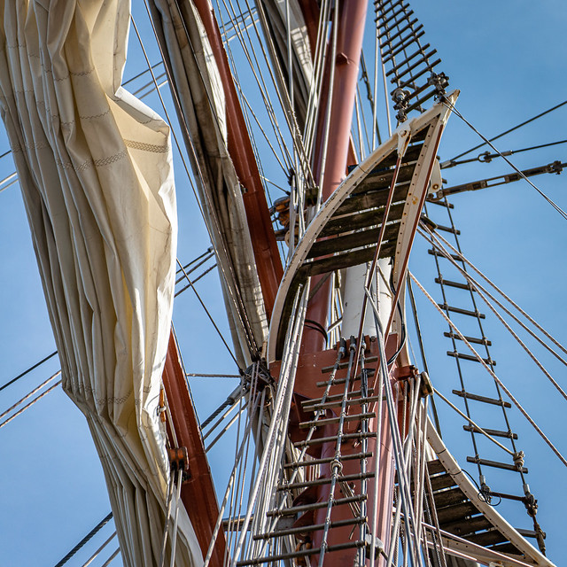 detail of a tall ship