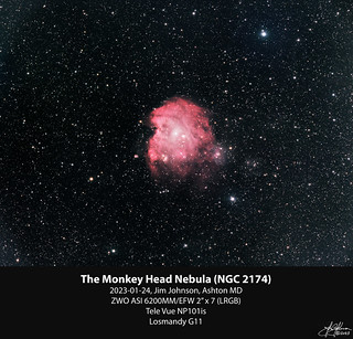 The Monkey Head Nebula (NGC 2174) - 2023-01-24