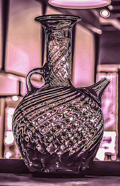 Still Life Glass Ware in Restaurant on the Lower Eastside NYC (Still Life Display at 