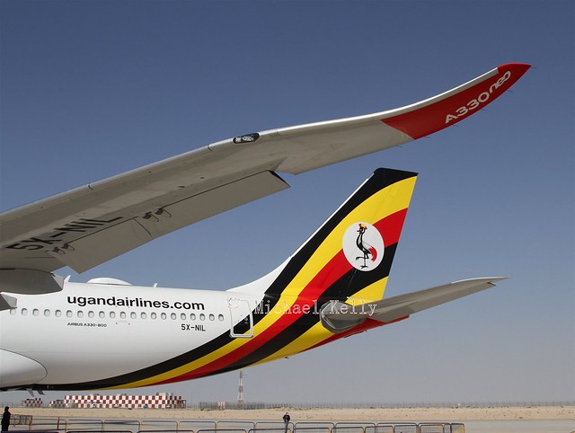 Uganda Airlines                                           Airbus A330-800                                     5X-NIL