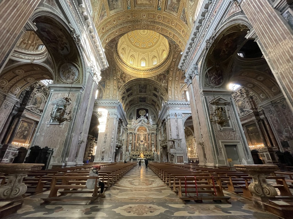 Iglesia nueva de la Compañía, Chiesa del Gesù Nuovo, Nápol… | Flickr