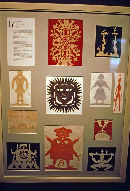 Paper cuttings, H C Andersons, house, Odense, Denmark, July 3, 1979