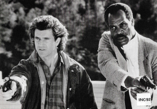 Mel Gibson and Danny Glover in Lethal Weapon (1989)