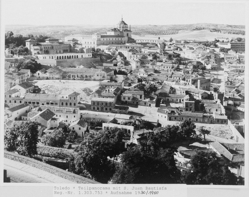 Vista de la Antequeruela en Toledo hacia 1955 fotografiado por Walter Schröder © Bildarchiv Foto Marburg