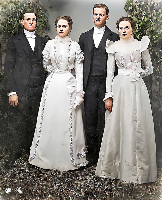 BOOK 13 - 121  Double Wedding 1-Colorized-Enhanced