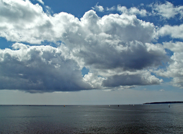 Clouds over Falmouth Bay