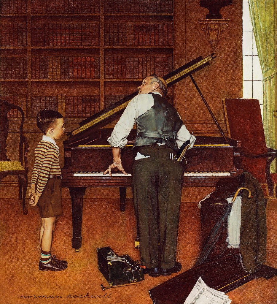 Norman Rockwell «Piano Tuner», 1947