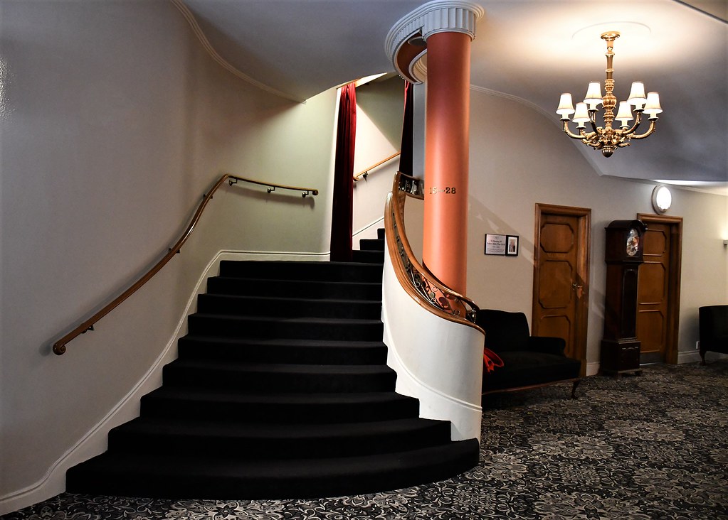 Kensington - Foyer staircase of the Art Deco Regal Theatre (formerly Chelsea) originally Princess Theatre built 1925. South Australia