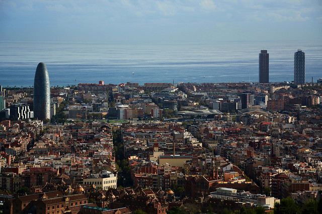 View of Barcelona city from Bunkers del Carmel #2