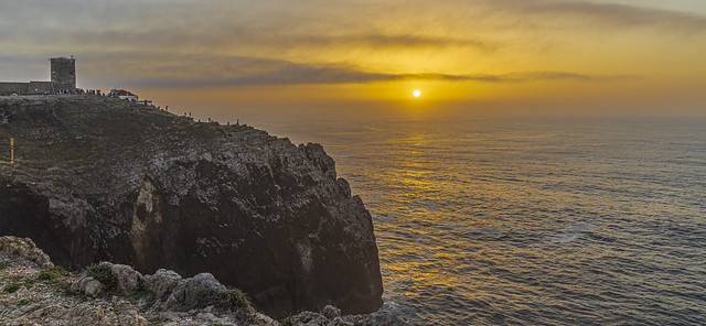 Puesta de sol en el Cabo de San Vicente