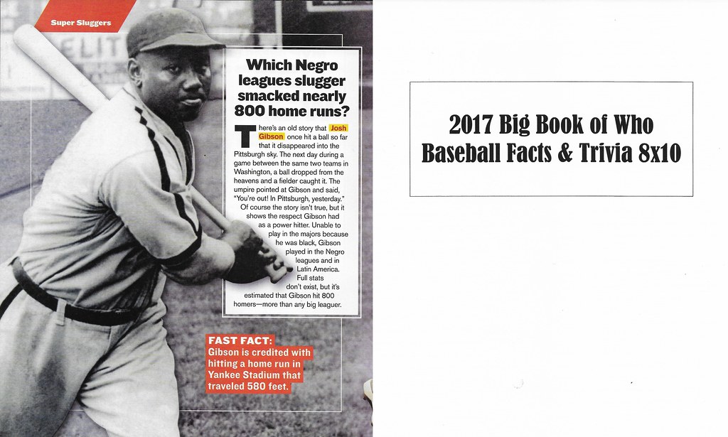 2017 Big Book of Who - Baseball Facts and Trivia - Gibson, Josh