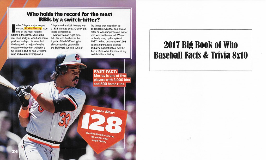 2017 Big Book of Who - Baseball Facts and Trivia - Murray, Eddie