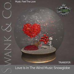 Love Is In The Wind Music Snowglobe