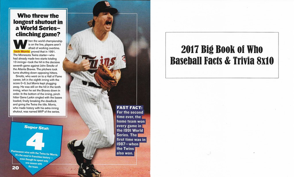 2017 Big Book of Who - Baseball Facts and Trivia - Morris, Jack