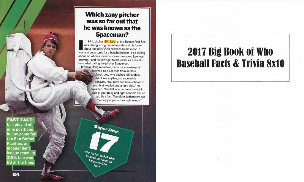 2017 Big Book of Who - Baseball Facts and Trivia - Lee. Bill