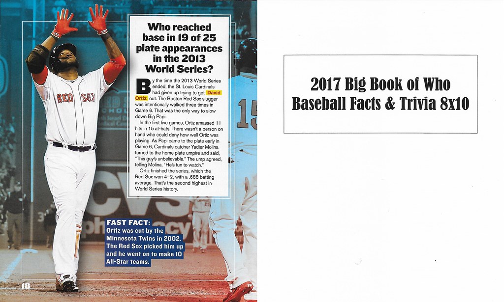 2017 Big Book of Who - Baseball Facts and Trivia - Ortiz, David