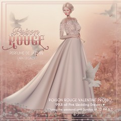 POISON ROUGE Valentine's Day Promo 99L$ in all the Pink Wedding Dresses ♥