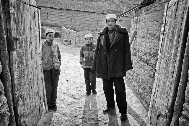 Father and sons, QingHai, China