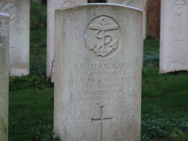 Ord Seaman Richard Blanchard, RN Patrol Service