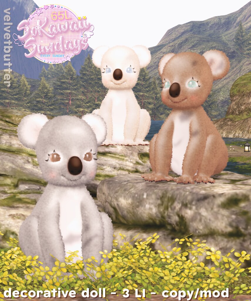 velvetbutter – koala dolls fatpack for SoKawaiiSundays!