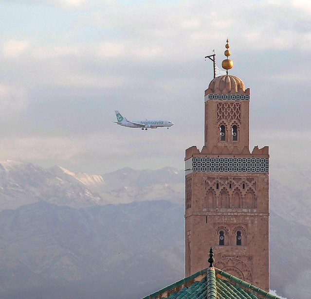 Transavia landing at Marrakech