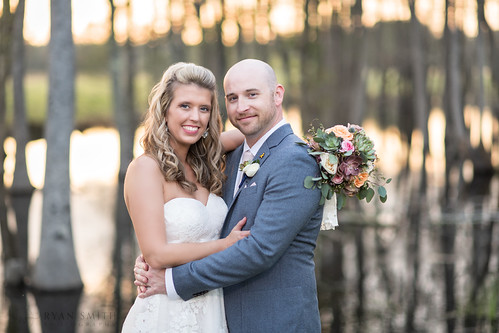 Sunset filtering through the trees on the marsh by Ryan Smith Photography, longs southcarolina unitedstates