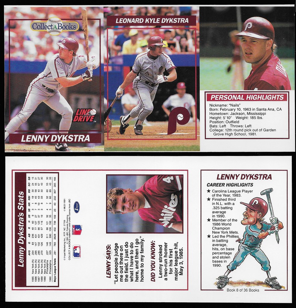 1991 CMC Collect-A-Book Panels - Dykstra, Lenny
