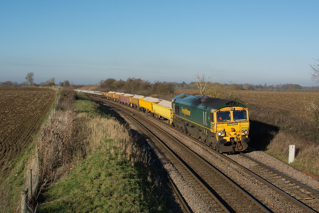 66555 Queen Adelaide 21/01/23 - 6A95 1010 Whitemoor Yard L.D.C Gbrf to Saxmundham