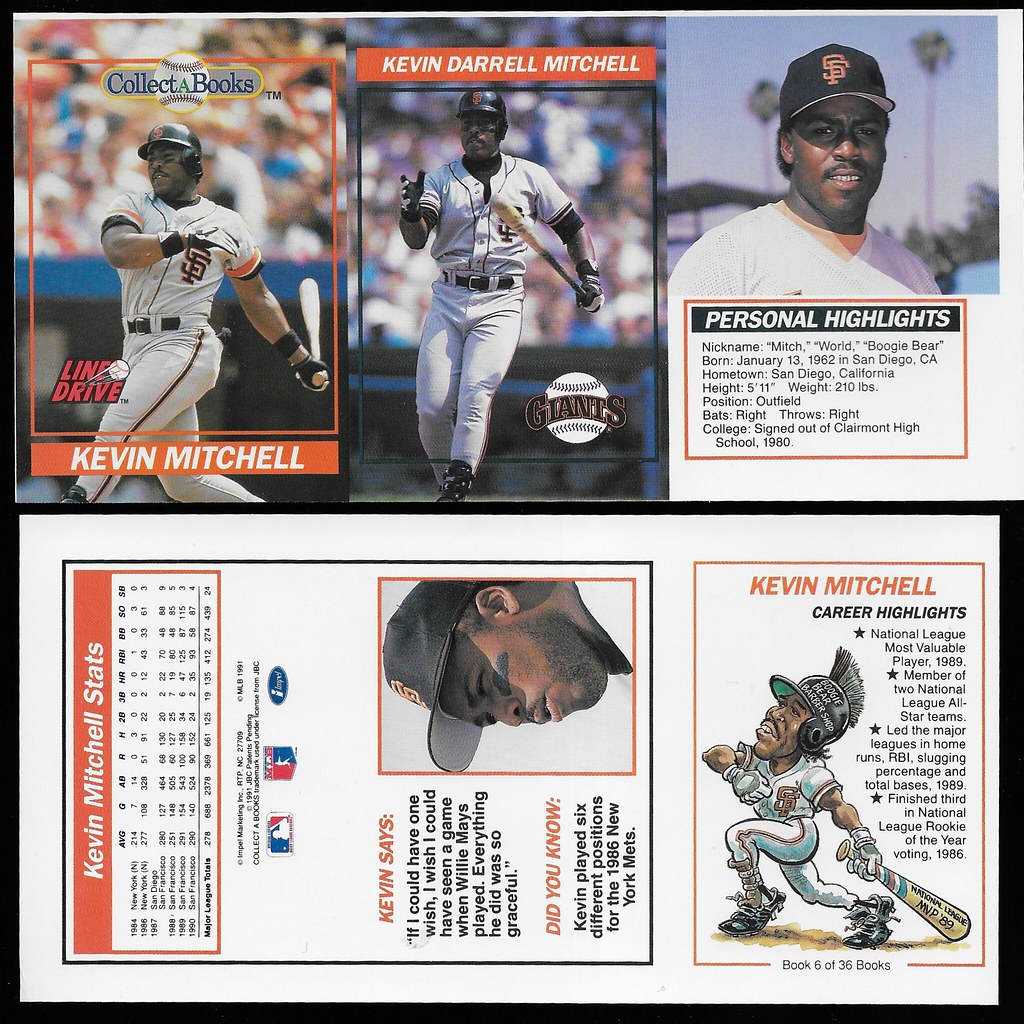 1991 CMC Collect-A-Book Panels - Mitchell, Kevin