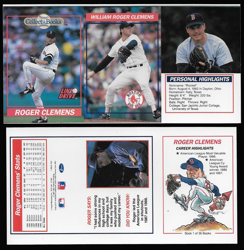 1991 CMC Collect-A-Book Panels - Clemens, Roger