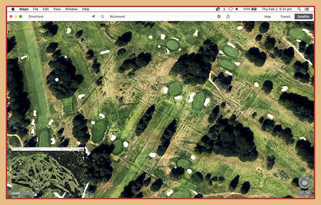 HISTORIC RICHMOND . 1700-1734 Old Richmond Lodge aerial footprint  (#06 in series) - Richmond England UK  02Feb2023 sRGB web
