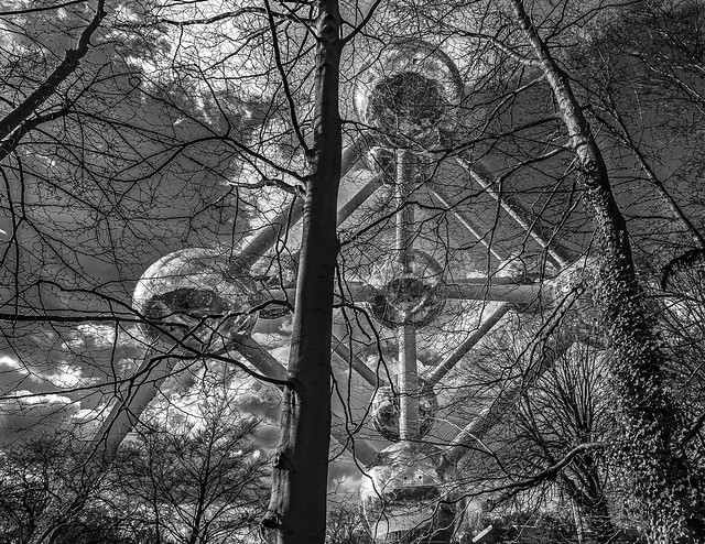 Atomium in the trees
