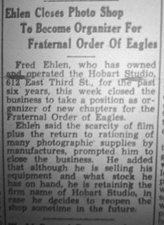 2023-02-06. 1948-02-05 Gazette, Ehlen Closes Photo Shop