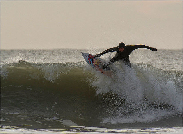 Surfing at Rest Bay 5 2 2023