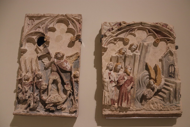 Relieves del retablo de San Miguel, último tercio del S-XIV