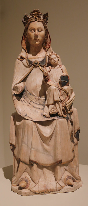Anónimo catalán S-XIV Virgen con el Niño tipo Sedes Sapeintiae