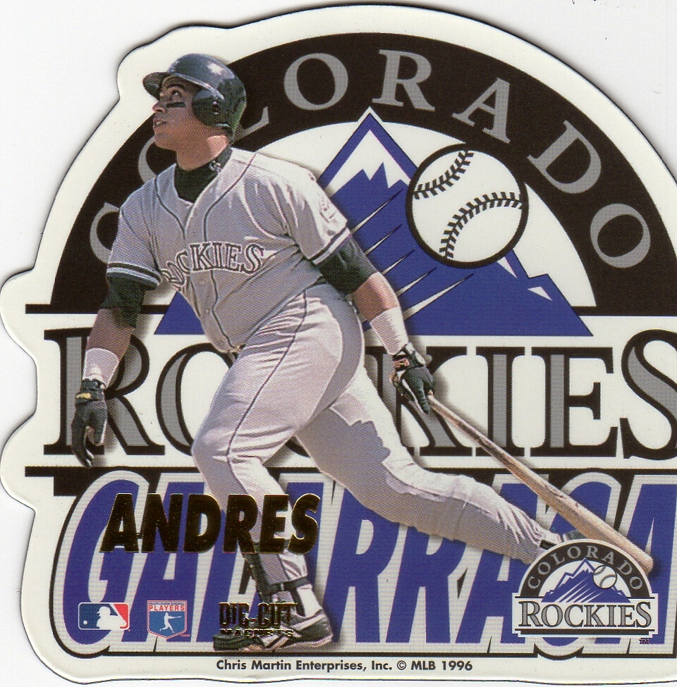 1996 Chris Martin MLB Die Cut Magnet - Galaragga, Andres