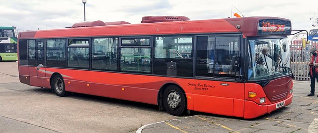 Here's another photo of Coach Events Service's Scania, which spent time on the Island operating Rail Replacements. It's seen parked in Ryde Bus Station before leaving for Shanklin. - YN05 GWY - 22nd October 2021