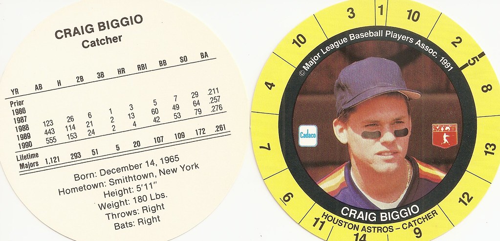 1991 Cadaco Disc - Biggio, Craig