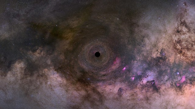 Illustration of an Isolated Black Hole