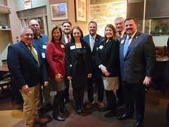 House Republican leader Rep. Vin Candelora joined some of the newest House Republican legislators, including Reps. Francis R. Cooley, Laura Dancho, Greg Hoxha, Tracy Marra, Chris Aniskovich, Karen Reddington-Hughes, Marty Foncello, and Seth Bronko during a new-member reception.