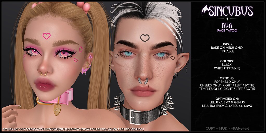 .Sincubus. // Ava Face Tattoo @ORSY EVENT + GIVEAWAY