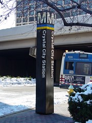 Crystal City station entrance pylon