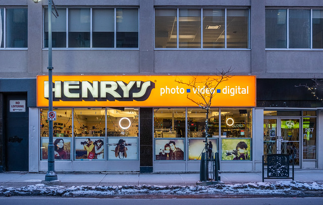 An excellent camera shop on Bank street in Ottawa.