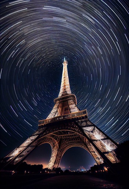 The tower startrail