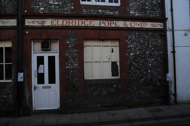 Eldridge Pope signage in Winchester